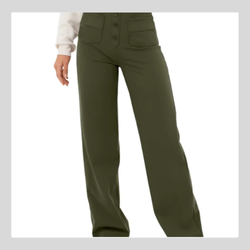 Pantalon Décontracté Taille Haute