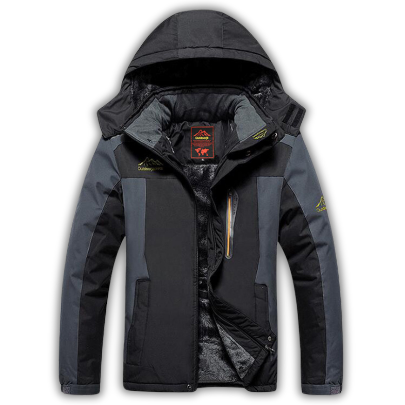 Veste imperméable à doublure polaire – coupe-vent - capuche amovible