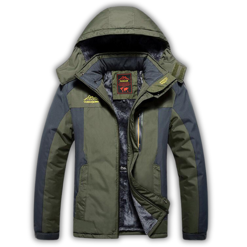 Veste imperméable à doublure polaire – coupe-vent - capuche amovible