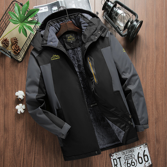 Veste imperméable à doublure polaire – coupe-vent - capuche amovible