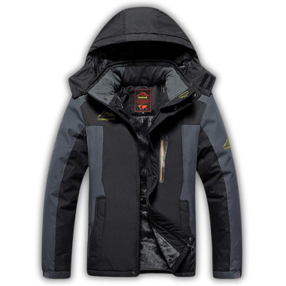 Veste imperméable à doublure polaire – coupe-vent - capuche amovible