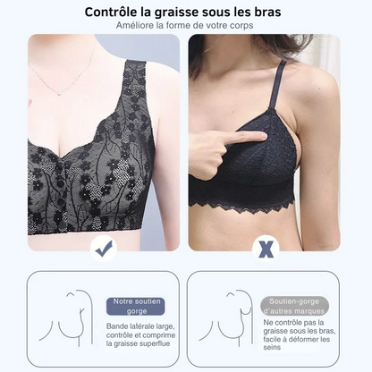 Soutien-gorge sans couture avec fermeture sur le devant pour femme